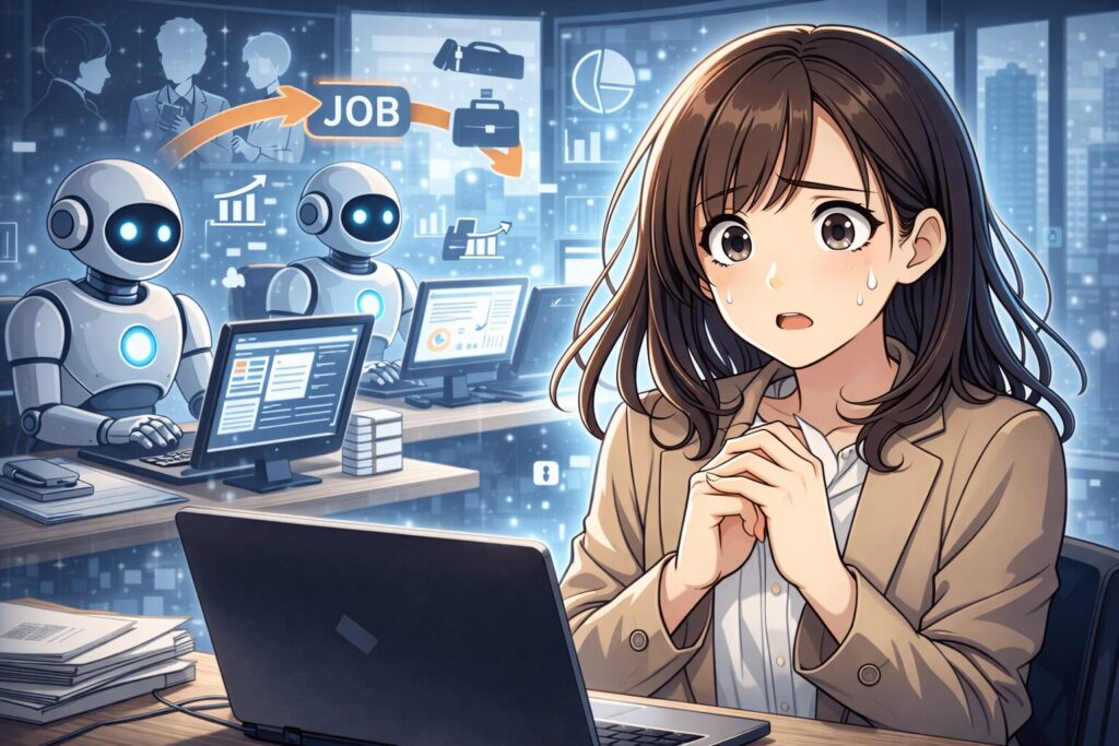 AIに仕事を奪われる不安