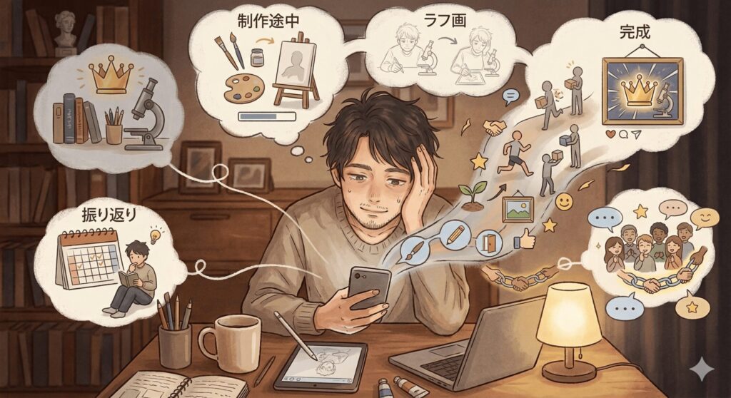 絵描きがSNSを続ける工夫