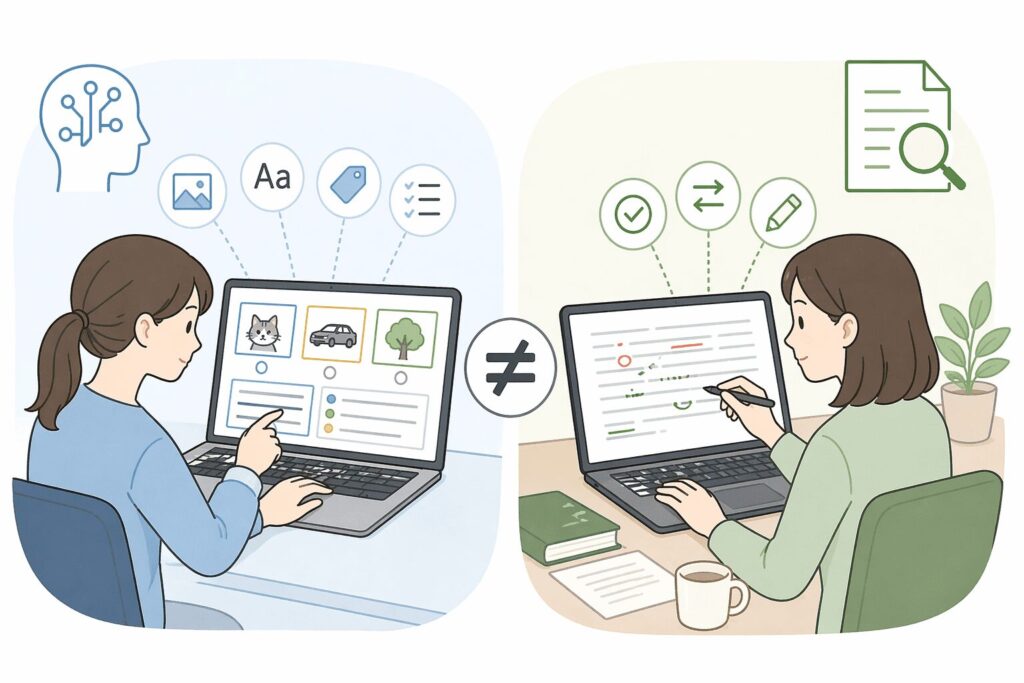 AIアノテーションバイトとの違い