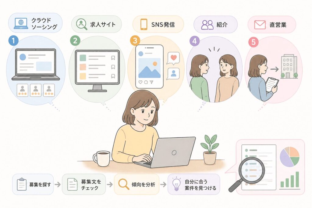 案件獲得の方法