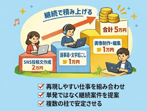 月5万円を目指す！