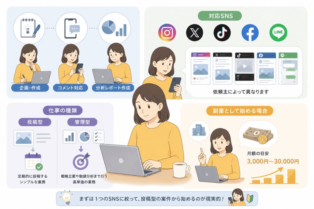 SNS運用代行の仕事内容と対応SNS