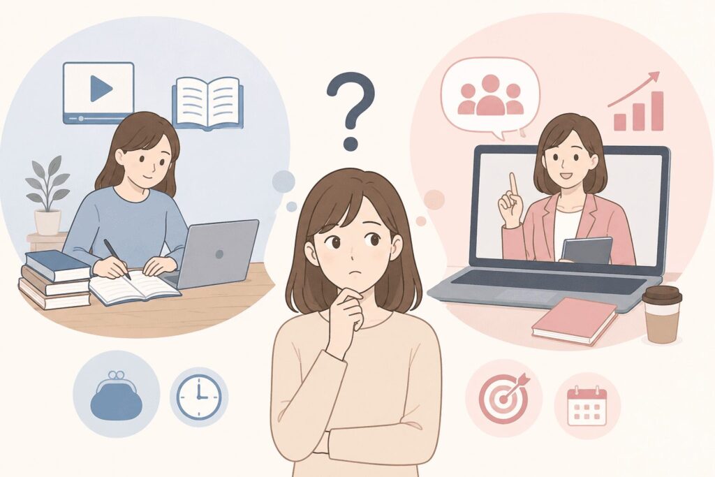 独学とスクールどちらが副業に向く？
