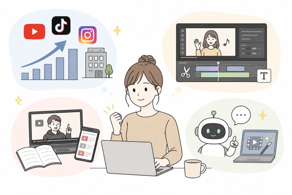 未経験でも動画編集副業はできる？