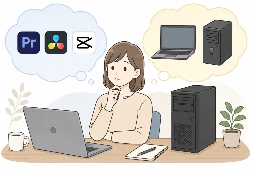 必要なソフトとパソコン選び