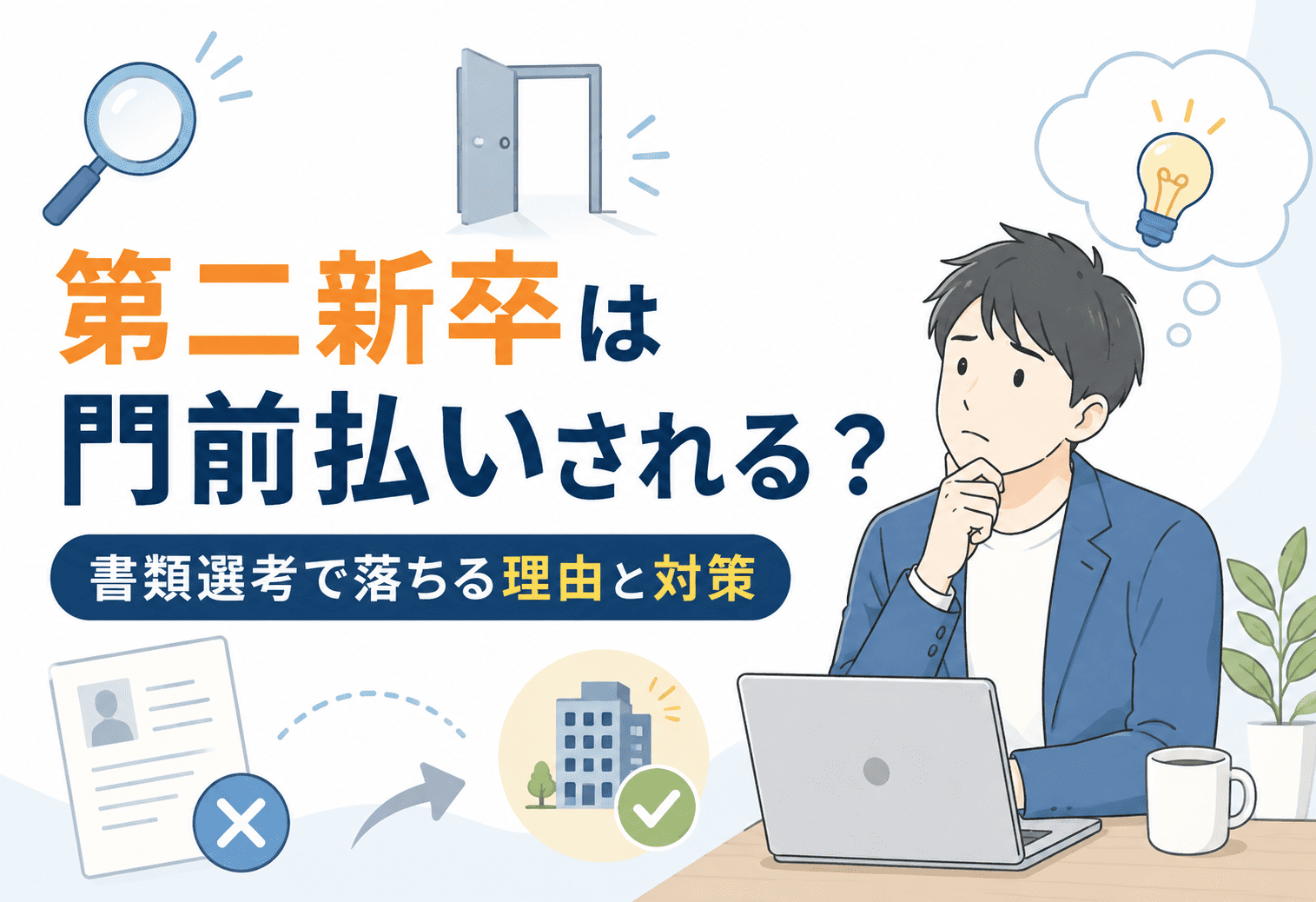 第二新卒は門前払いされる？ 書類選考で落ちる理由と対策
